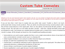 Tablet Screenshot of customtubeconsoles.com
